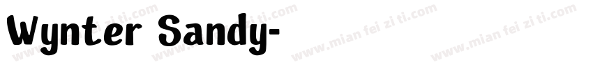 Wynter Sandy字体转换